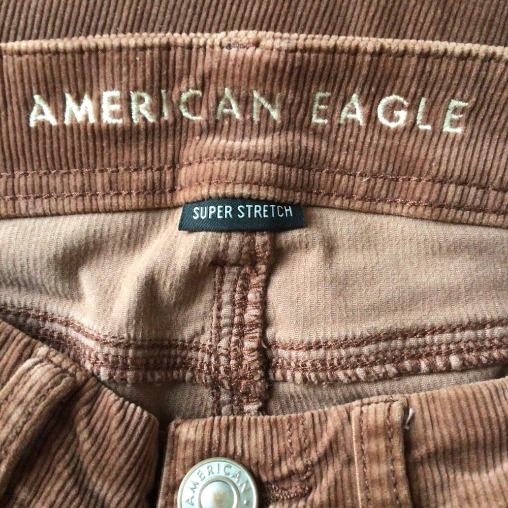 American Eagle Outfitters Super Stretch Corduroy Pants - Size 0 X-Short - Picture 9 of 11